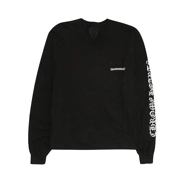 CHROME HEARTS - Moletom Crewneck Scroll Logo "Preto" -NOVO-