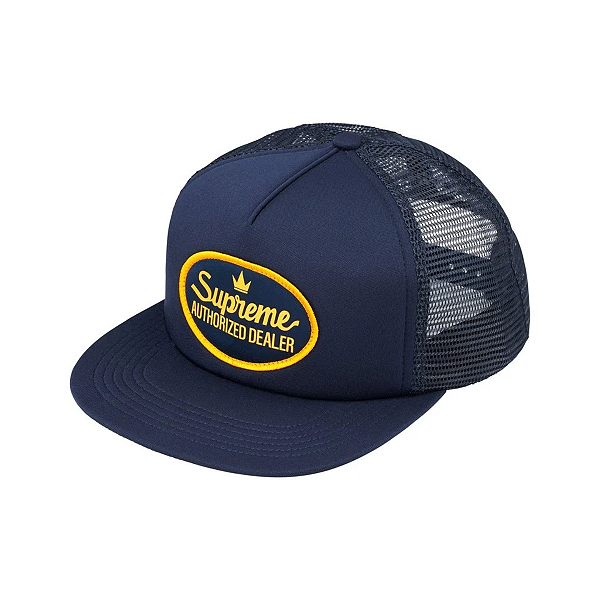 SUPREME - Boné Autorized Mesh Back 5-Panel FW26 "Azul Marinho" -NOVO-