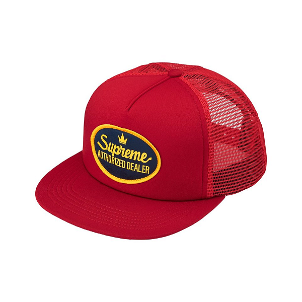 SUPREME - Boné Autorized Mesh Back 5-Panel FW26 "Vermelho" -NOVO-