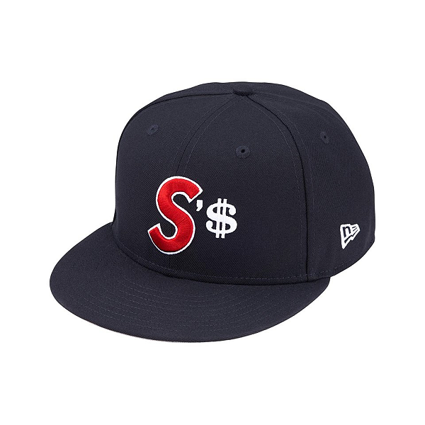 SUPREME x NEW ERA - Boné Money S Logo "Azul Marinho" -NOVO-