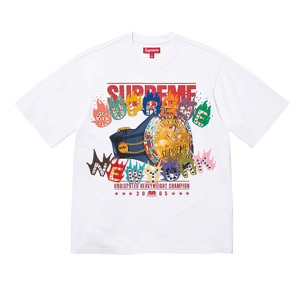 SUPREME - Camiseta Undisputed "Branco" -NOVO-