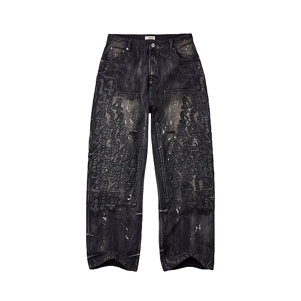 VALE LIVES FOREVER - Calça Denim Cat "Preto" -NOVO-