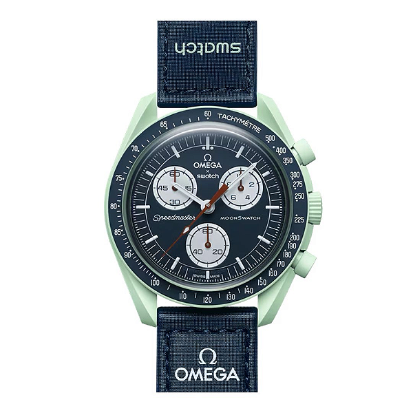 SWATCH x OMEGA - Relógio Bioceramic Moonswatch "Mission On Earth"  -NOVO-