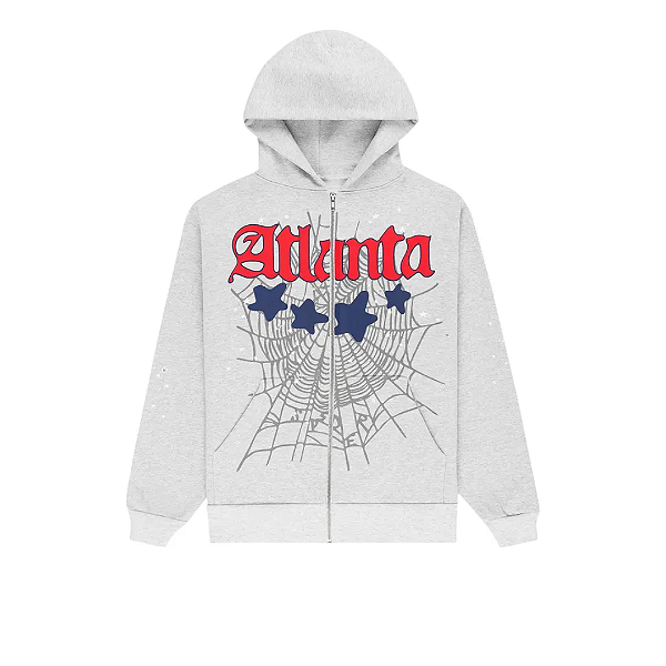 SP5DER - Moletom Atlanta Full Zip "Cinza" -NOVO-
