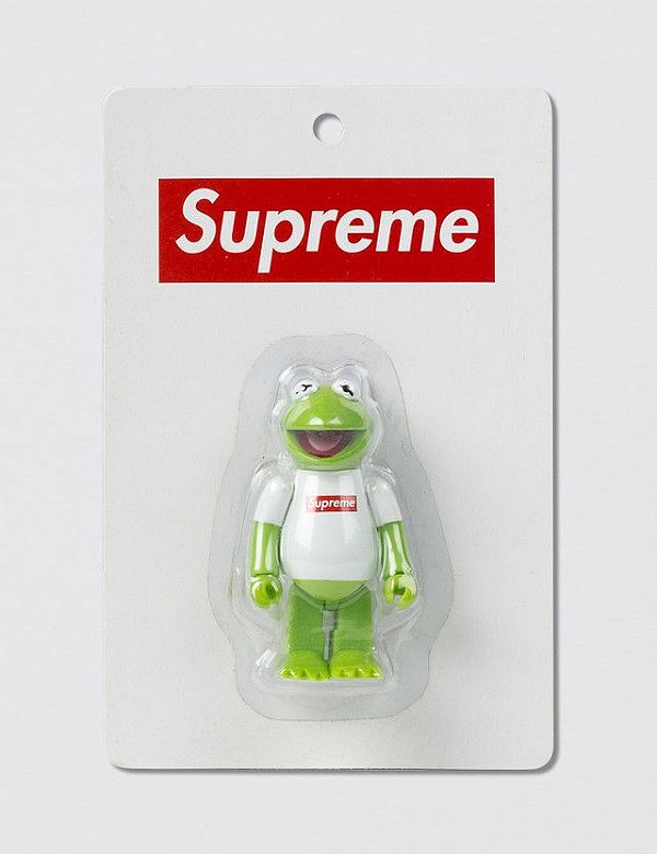 !SUPREME x MEDICOM TOY - Boneco Kermit The Frog Muppets (2008) -NOVO-