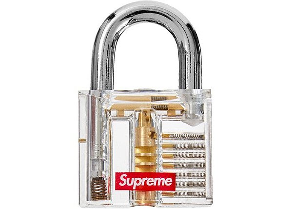 SUPREME - Cadeado Transparent Lock "Clear" -NOVO-