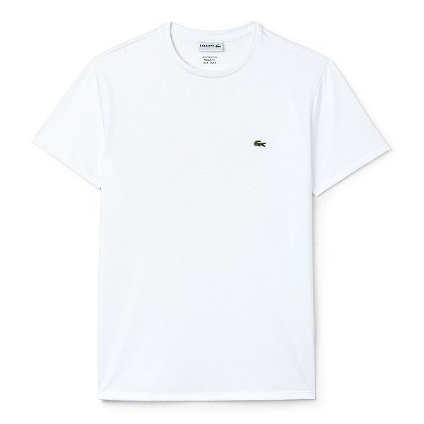 LACOSTE - Camiseta Cotton Jersey "Branco" (Infantil) -NOVO-