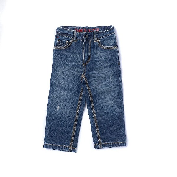TOMMY HILFIGER - Calça Jeans "Azul" (Infantil) -USADO-
