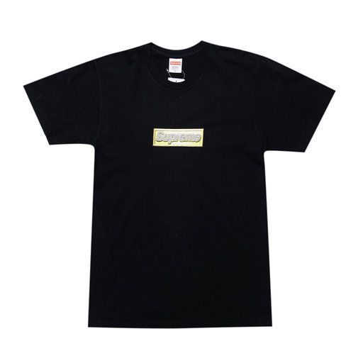 SUPREME - Camiseta Box Logo Bling "Preto" -USADO-