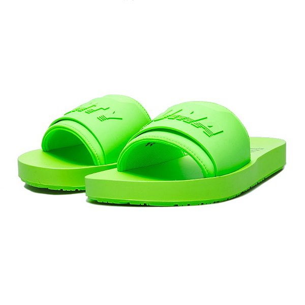 PUMA x FENTY - Chinelo Slide Surf "Green Gecko" -NOVO-