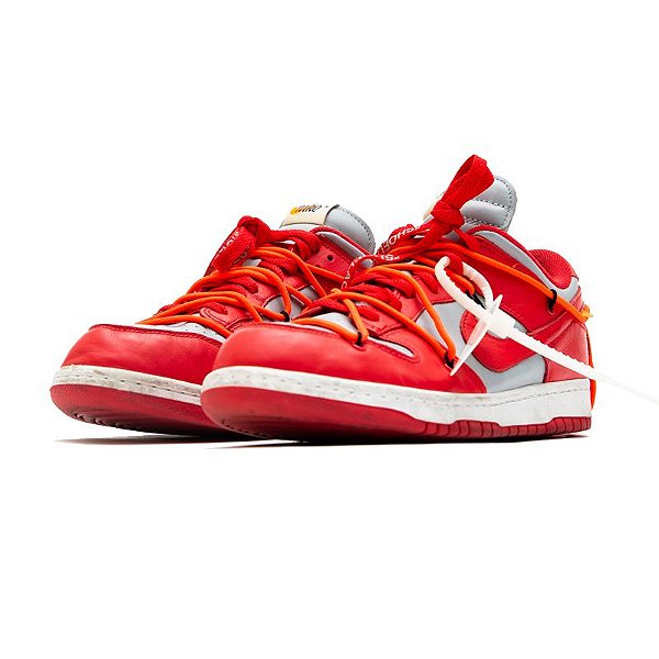 NIKE x OFF-WHITE - Dunk Low "University Red" -USADO-