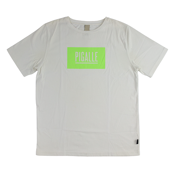 PIGALLE - Camiseta Logo "Branco" -USADO-