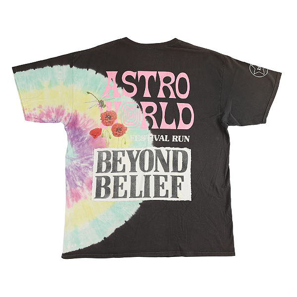 Tシャツ・カットソー Travis Scott Astroworld Festival Run Tie Dye Tee Tシャツ・カットソー Travis Scott Astroworld Festival Run Tie