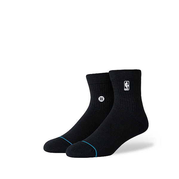 STANCE - Meia NBA Logoman ST Quarter "Preto" -NOVO-