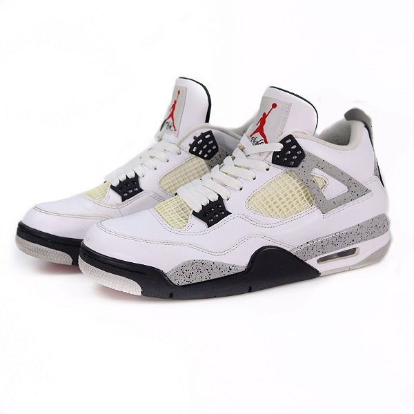 NIKE - Air Jordan 4 Retro "White Cement" -USADO-