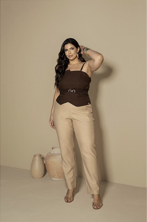 Calça Reta Quality Moda Plus Size Preview Dvs