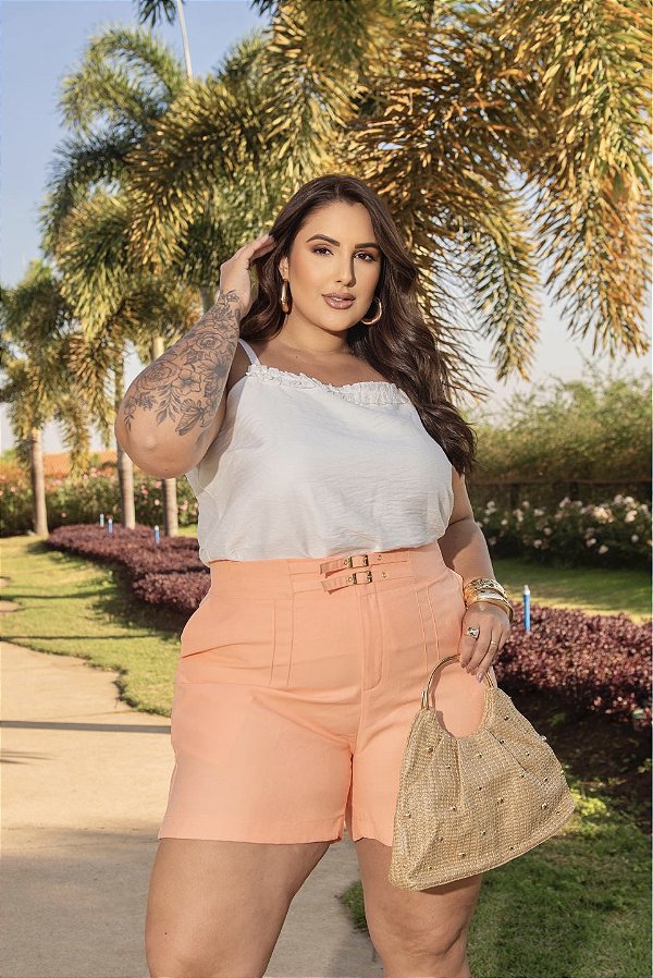 Regata Babadinho Garden Quality Moda Plus Size Divas Primavera