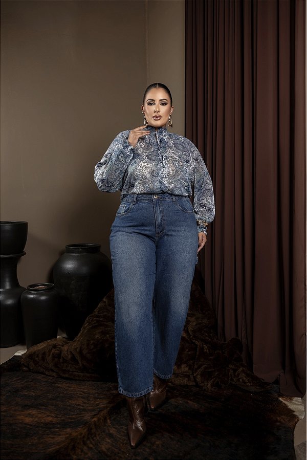 Calça Carpinteiro Blue Jeans Quality Moda Plus Size dvs Outono Preview