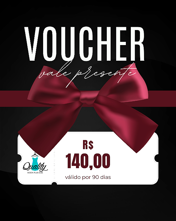 Voucher Vale Presente R$ 140,00