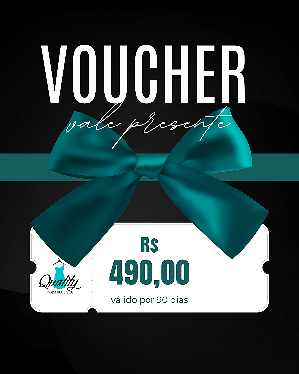 Voucher Vale Presente R$ 490,00