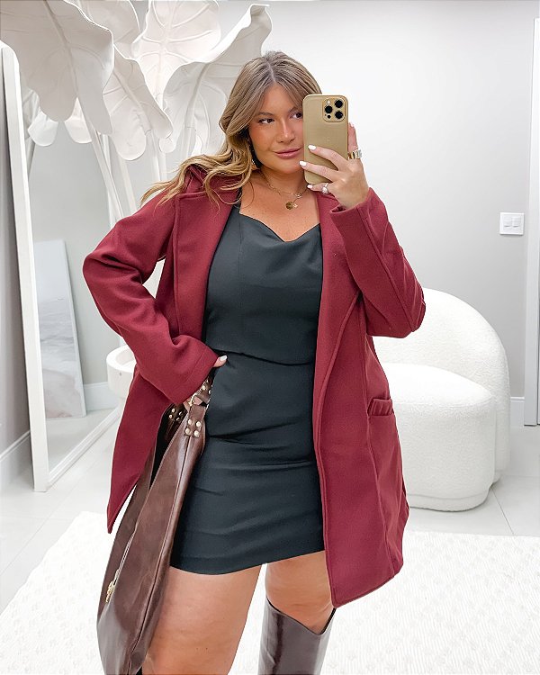 Cropped Alfaiataria Premium Preto Quality Moda Plus Size rml Outono Preview