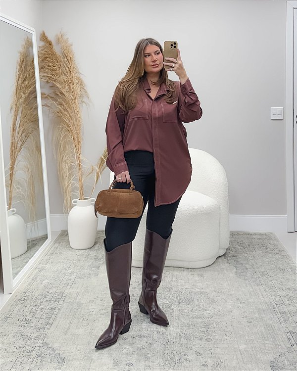 Calça Poliamida Preta Quality Moda Plus Size rml Outono Preview aura