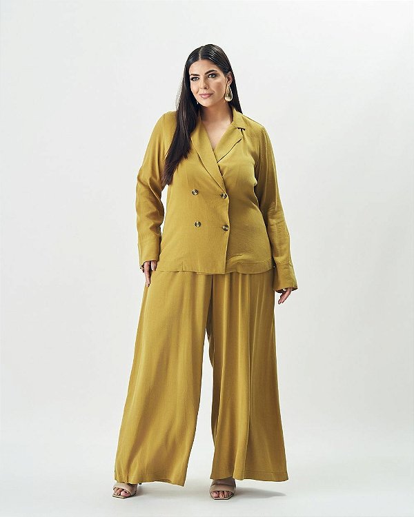 Calça Comfy Mostarda Quality Moda Plus Size Outono qbl Outono Preview