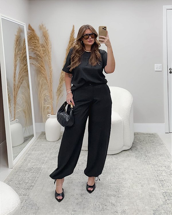 Conjunto Frisse Tinto Preto Quality Moda Plus Size dub Outono Soul Preview