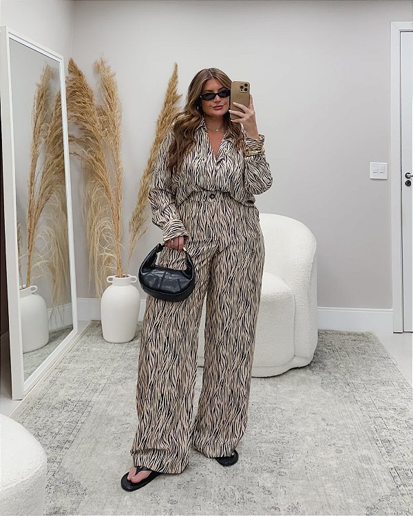 Conjunto Safari Bege Quality Moda Plus Size dub Outono Soul Preview