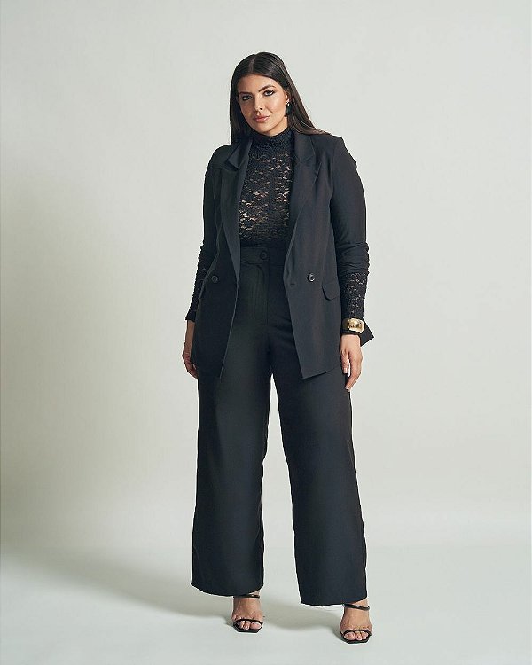 Calça Basic Daily Plus Size Preta Quality Moda Plus Size Brit Preview qbl