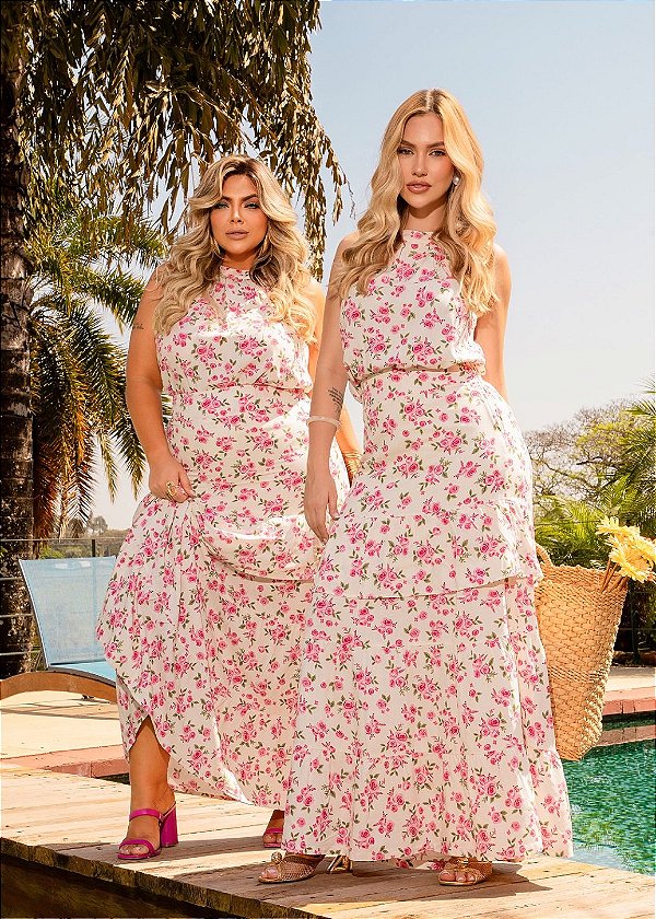 Conjunto Estampado Floral Quality Moda Plus Size Preview rml