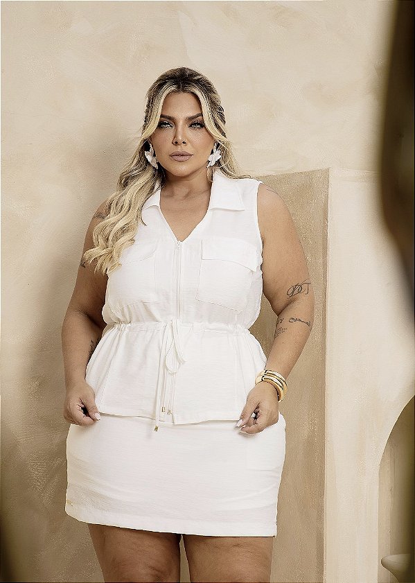 Blusa Amarração Quality Moda Plus Size rml