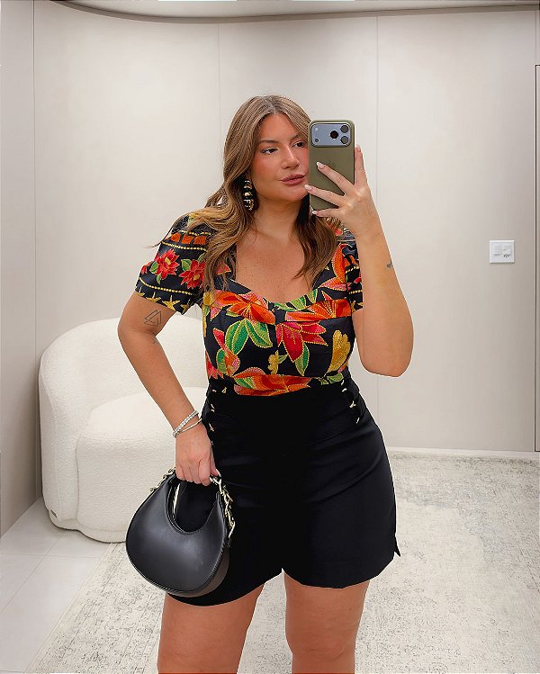 Cropped Estampado Floral Quality Moda Plus Size Preview rml