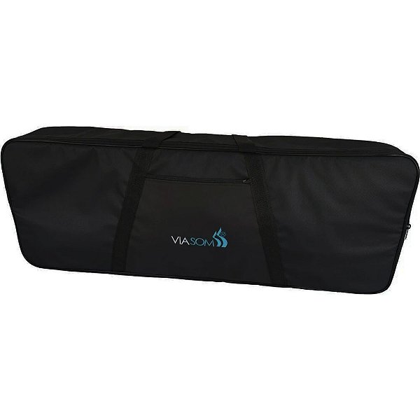 Capa para Teclado 5/8 Luxo Cor Preta Viasom C5L/E