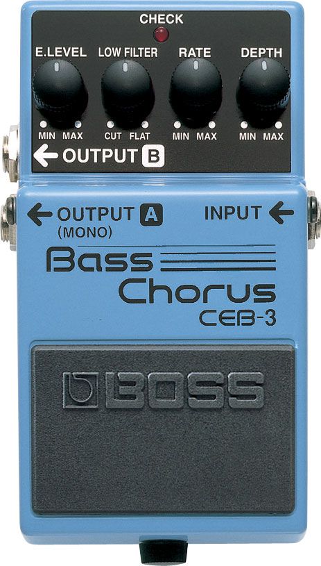 Pedal Boss compacto para baixo Bass Chorus CEB-3