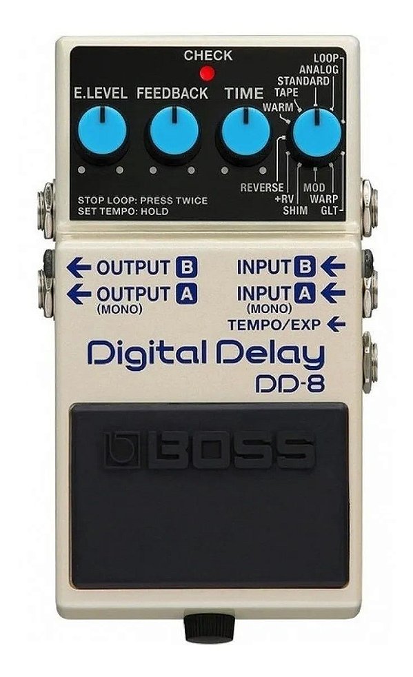 Pedal Boss compacto Digital Delay  DD-8