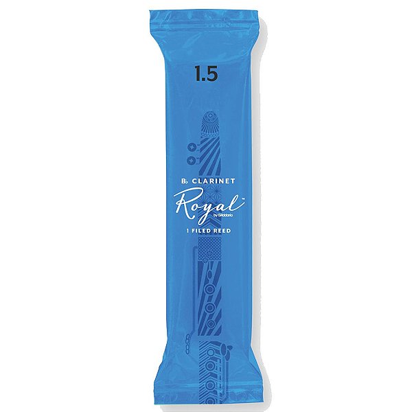 Palheta D'addario Woodwinds Royal para Clarinete 1.5 RCB0115