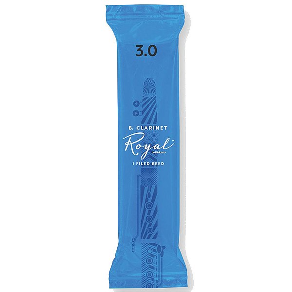 Palheta D'addario Woodwinds Royal para Clarinete 3 RCB0130
