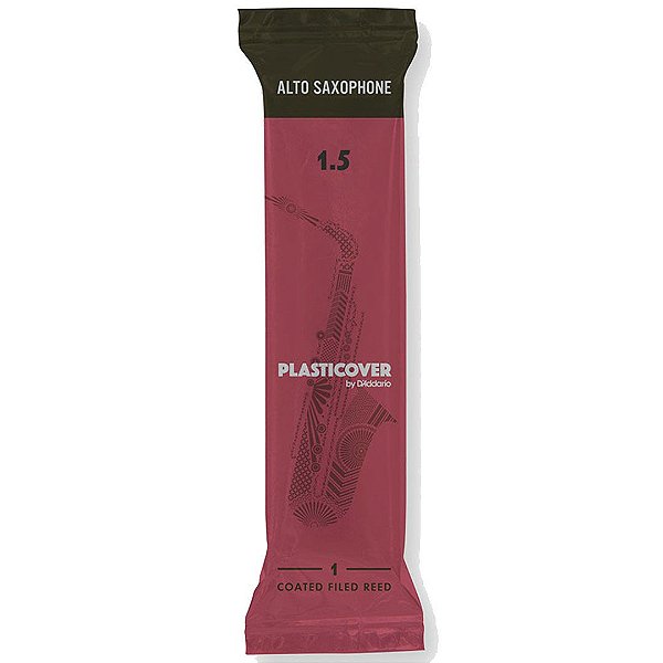 Palheta Sax Alto 1.5 (Unidade) D’Addario Plasticover 25/RRPASX150