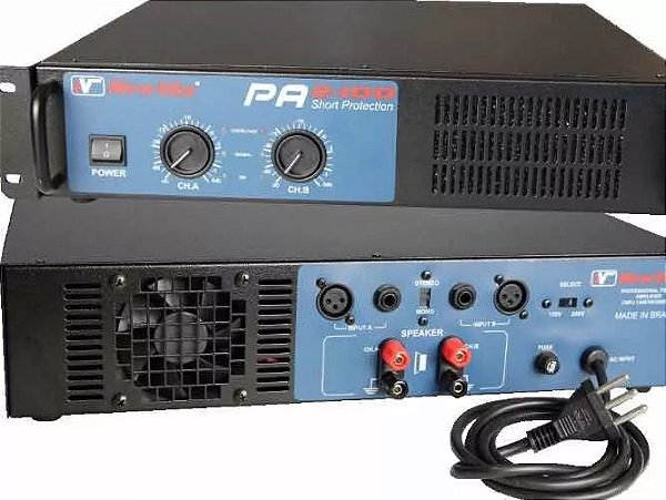Amplificador de Potência Newvox Pa 2400