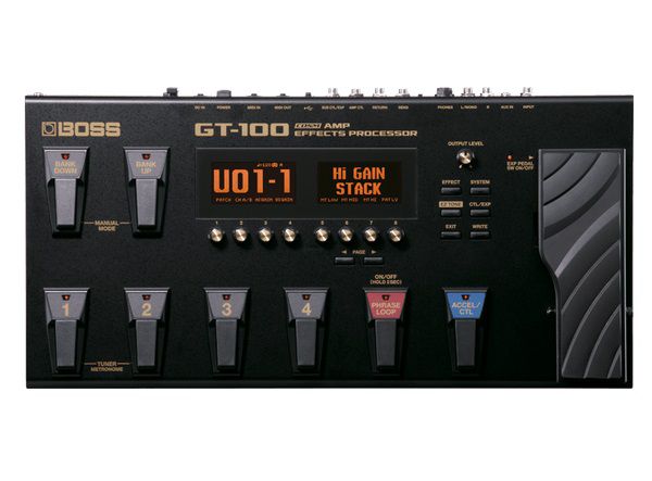Pedaleira Multiefeito para Guitarra Boss Gt-100
