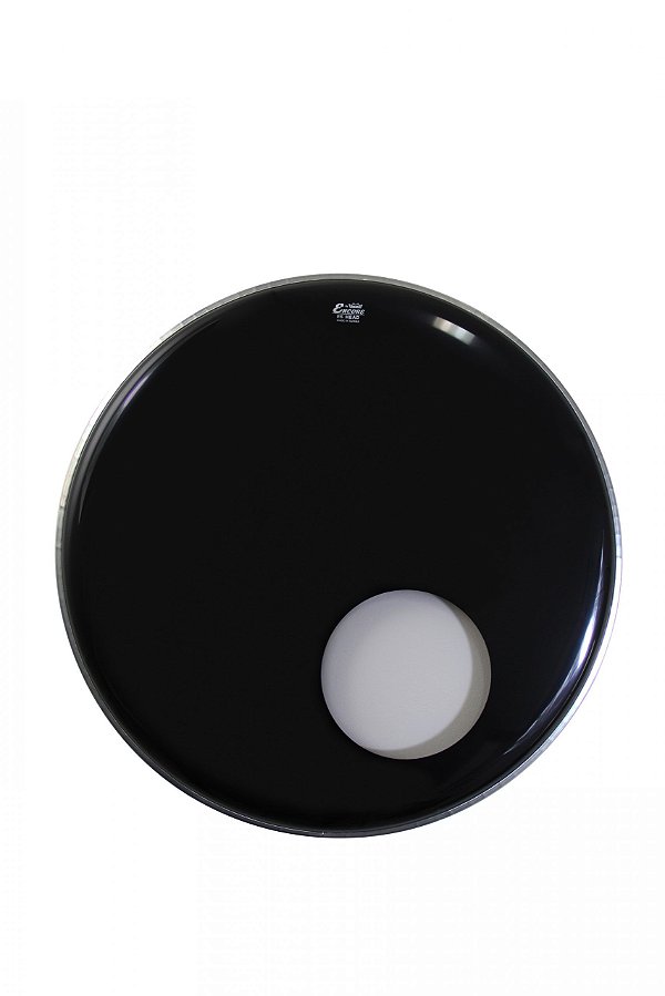 Pele Remo Encore Bumbo 22 Polegadas Ebony com Furo EN 1022 ES