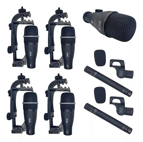 Kit Microfone Dylan Bateria  7 Peças DD-7