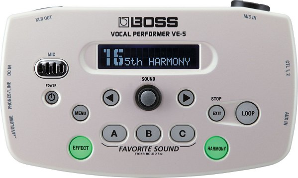 Pedal Boss Efeito Voz VE-5 WH Branca