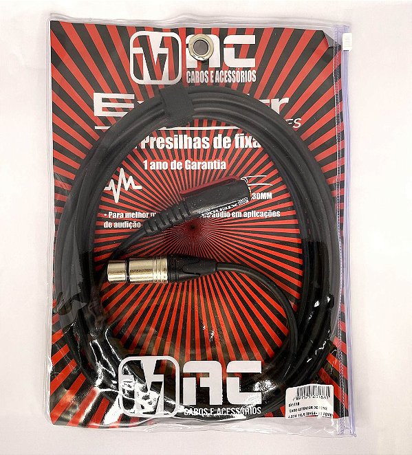 Cabo Xlr Femea + P2 Femea Extensor Mac 4.5mts Ex15xb