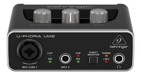 Interface de Áudio USB Behringer UM2