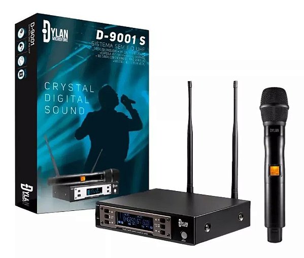 Microfone Dylan Sem Fio D-9001s