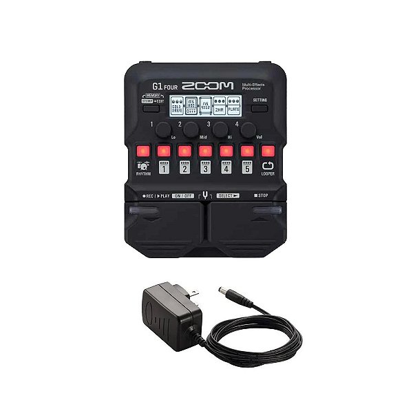 Pedaleira  Zoom C Modulo De Efeitos P Guitarra G1 Four