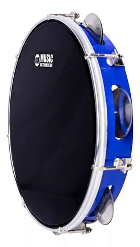 Pandeiro Phx 10" Abs Pele Preta 87-Abs Preto