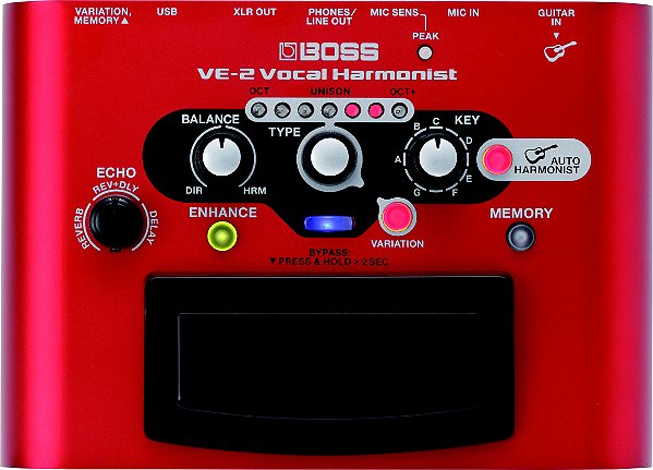 Pedal Boss Efeito Voz Ve-2